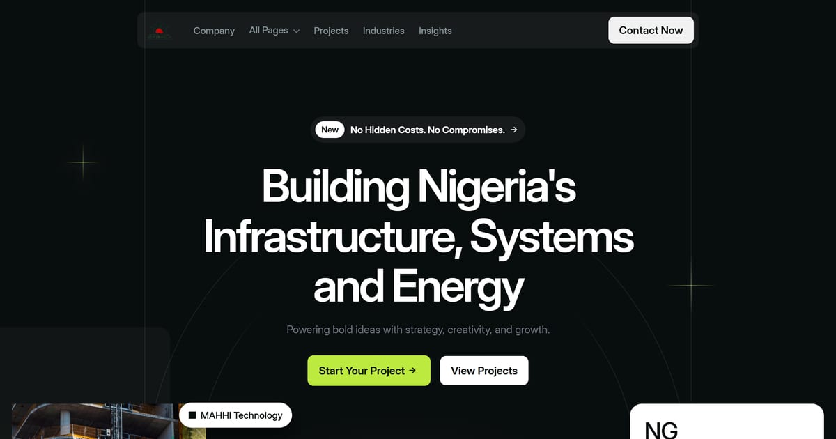 MAHHI Technology - MAHHI Technology Nig. Ltd. website built by Omnixa
