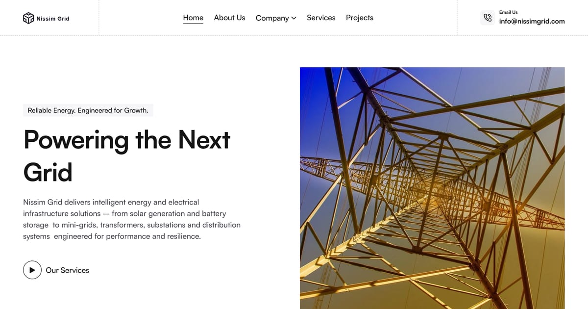 Nissim Grid - Nissim Grid website built by Omnixa