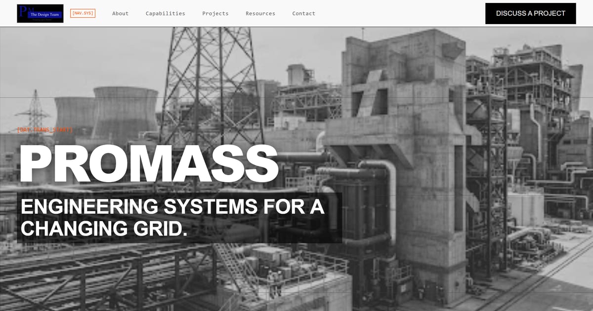 PROMASS Engineering - PROMASS Engineering Services Limited website built by Omnixa